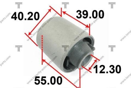 Сайлентблок задней продольной тяги - (4878033040, 4878048040, 4878048081) TENACITY AAMTO1096 (фото 1)