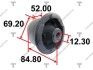 Сайлентблок рычага toyota yaris 05-13 - (4872552060, 487250D070) TENACITY AAMTO1110 (фото 1)