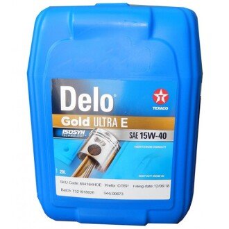 Моторное масло DELO Gold Ultra E 15W-40, 20 л - Texaco 804164HOE