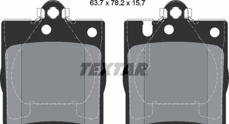 Фото 6 - Тормозные колодки TEXTAR 2189803