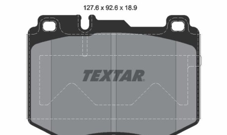 Комплект гальмівних колодок - (0084201820, A0084201820) TEXTAR 2206101