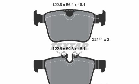 Фото 4 - Тормозные колодки TEXTAR 2214101