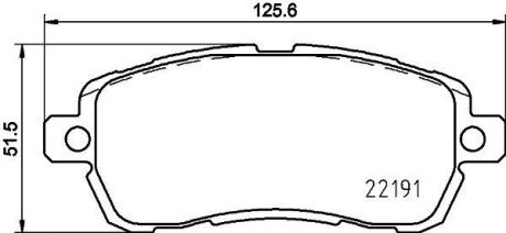 Klocki hamulcowe ford ka+ 16> 17,6mm przod szt - TEXTAR 2219103