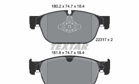 Фото 4 - Тормозные колодки TEXTAR 2231701
