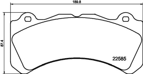 Колодки гальмівні (передні) Volvo S60/V60 10- - (32287895, 32142489, 32142326) TEXTAR 2258501