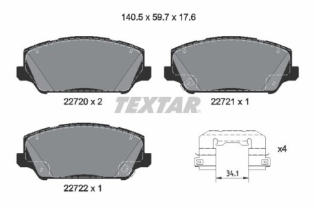 Pc pads - TEXTAR 2272001