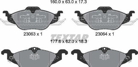 Фото 6 - Тормозные колодки TEXTAR 2306302