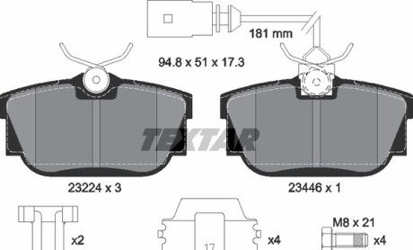 Фото 7 - Тормозные колодки TEXTAR 2322416