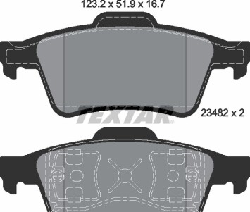 Фото 6 - Гальмівні колодки TEXTAR 2348202