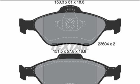 Фото 6 - Тормозные колодки TEXTAR 2360406