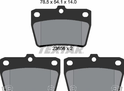 Фото 3 - Гальмівні колодки TEXTAR 2365601