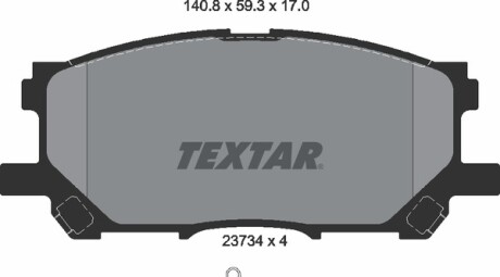 Фото 5 - Тормозные колодки TEXTAR 2373401