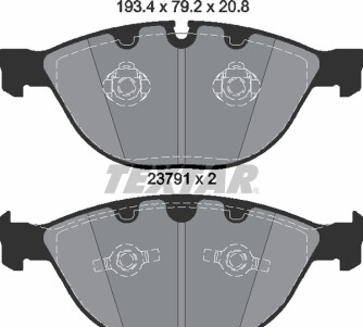 Фото 5 - Гальмівні колодки TEXTAR 2379101