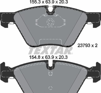 Фото 4 - Гальмівні колодки TEXTAR 2379301