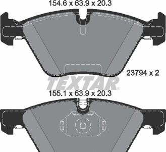 Фото 4 - Тормозные колодки TEXTAR 2379401