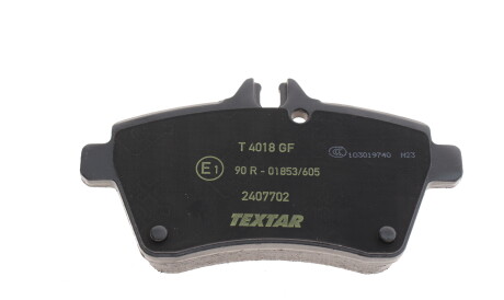 Фото 2 - Тормозные колодки TEXTAR 2407702