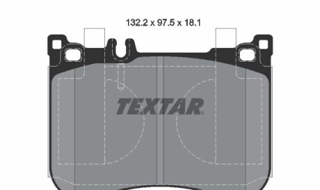 Комплект гальмівних колодок - TEXTAR 2517901