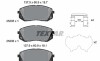 Колодки гальмівні (передні) Hyundai Sonata VI/VII 09-/Tucson 15-/ Kona 17- /Kia Pro Ceed 18-/ Sportage 15- (Mando) Q+ - ((581011DA21, 58101A8A15, 58101C2A10, 58101D4A20, 58101D7A00)) TEXTAR 2520504 (фото 4)