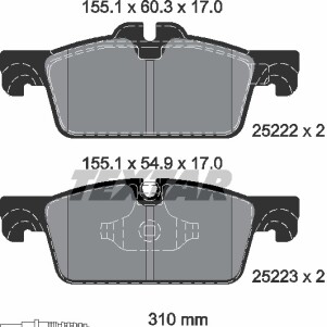 Фото 7 - Тормозные колодки TEXTAR 2522201