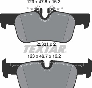 Фото 4 - Гальмівні колодки TEXTAR 2533101