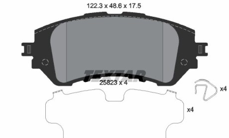 Фото 4 - Гальмівні колодки TEXTAR 2582301