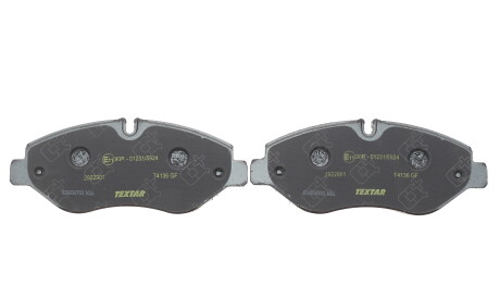 Фото 3 - Гальмівні колодки TEXTAR 2922901