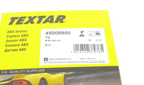 Фото 2 - Датчик АБС (ABS) TEXTAR 45008800