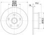 Тормозной диск - (1J0614149, 357615601A, 357615601B) TEXTAR 92153800 (фото 1)