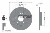 Тормозной диск - (42510SZTG52, 42510SZTG53, 42510SZTG50) TEXTAR 92224103 (фото 1)