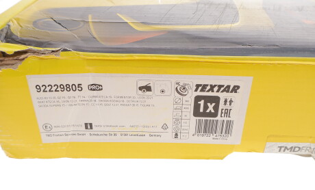 Фото 5 - Тормозной диск TEXTAR 92229805