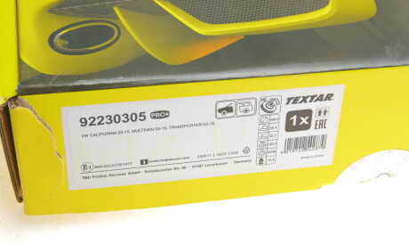 Фото 2 - Гальмівний диск TEXTAR 92230305