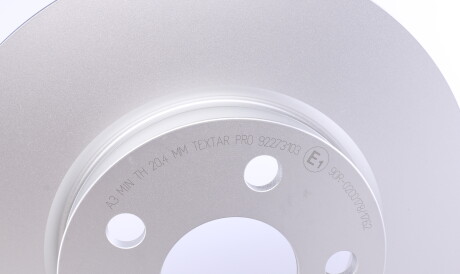 Фото 3 - Гальмівний диск TEXTAR 92273103