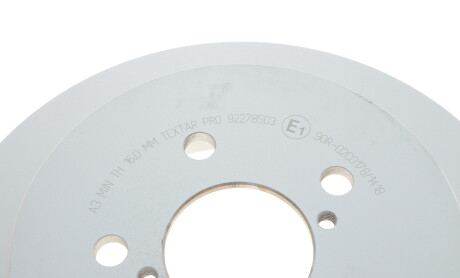 Фото 4 - Гальмівний диск TEXTAR 92278503