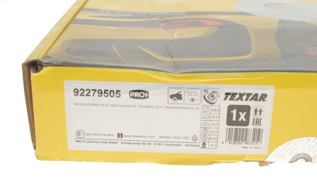 Фото 6 - Тормозной диск TEXTAR 92279505