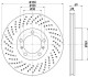 Тормозной диск - (99735140101, 99735140100) TEXTAR 92279605 (фото 1)