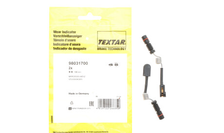 Фото 2 - Датчик износа тормозных колодок TEXTAR 98031700