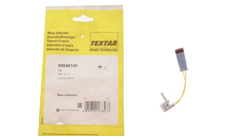 Фото 2 - Датчик зносу гальмівних колодок TEXTAR 98046100