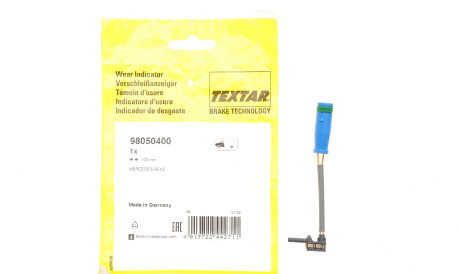 Фото 2 - Датчик зносу гальмівних колодок TEXTAR 98050400