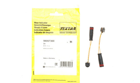 Фото 2 - Датчик зносу гальмівних колодок TEXTAR 98067300