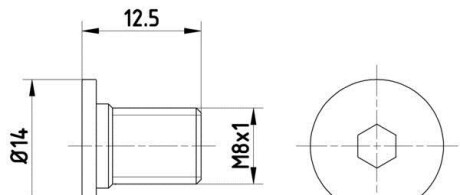 Болт, диск тормозного механизма - (2204210171, A2204210171, WHT000654) TEXTAR TPM0002 (фото 1)