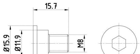 Болт, диск тормозного механизма - (34211161806, 34111157343, SDG100000L) TEXTAR TPM0003 (фото 1)