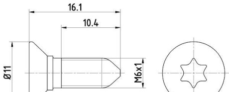 Болти кріплення гальм. дисків - (n10648301) TEXTAR TPM0008