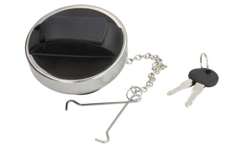 Кришка паливного бака (ширина 65мм, з ключем, з ланцюжком новий тип) SCANIA 4, G I, P I, R I, T IVECO DAILY IV 05.95-05.19 - THERMOTEC SCACA004