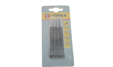 Набір кернерів Ø0,8-1,6-2,4-3,2 мм - Topex 03A440