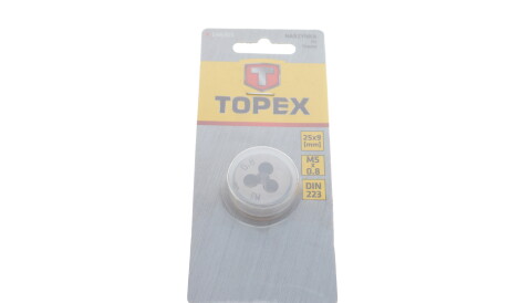 Инструмент для нарезки резьбы (плашка) M5x0.8 - Topex 14A305