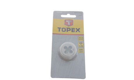 Инструмент для нарезки резьбы (плашка) M8x1.25 - Topex 14A308