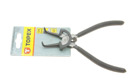 Щипці загнуті для внутрішніх стопорних кілець 1,8x19-60 мм L-175 мм - Topex 32D309