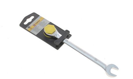 Ключ рожково-накидной с трещоткой 15 мм 48 зуб. L-200 мм - Topex 35D744