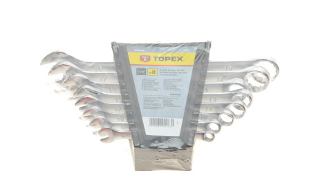 Набор ключей накидных 6-19 мм 8 ед. - Topex 35D756