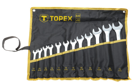 Набор ключей рожково-накидных 13-32 мм 12 ед. - Topex 35D758